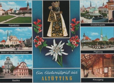 Altötting - u.a. Blick auf den Marienbrunnen - 2004 Altötting - u.a. Blick auf den Marienbrunnen - 2004