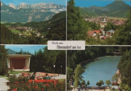Oberaudorf - u.a. mit Kaisergebirge - 1970 Oberaudorf - u.a. mit Kaisergebirge - 1970