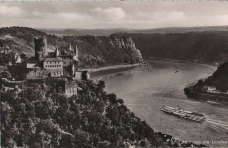 Loreley - mit Burg Katz - ca. 1955 Loreley - mit Burg Katz - ca. 1955