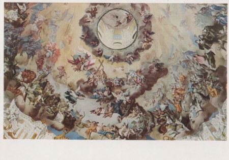 Ettal, Kloster (OT von Ettal) - Deckengemälde - ca. 1955 Ettal, Kloster (OT von Ettal) - Deckengemälde - ca. 1955