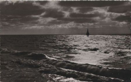 Juist - Abendstimmung am Meer - ca. 1960 Juist - Abendstimmung am Meer - ca. 1960