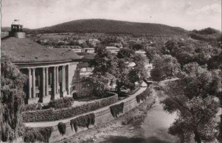 Bad Kissingen - Saale mit Regentenbau - 1957 Bad Kissingen - Saale mit Regentenbau - 1957
