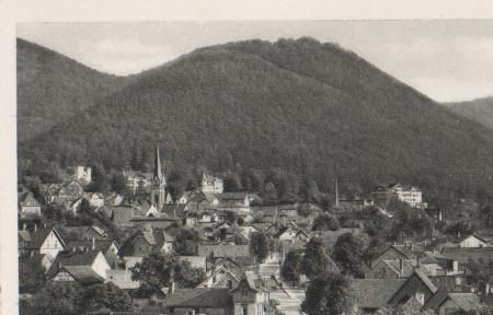Bad Harzburg mit Burgberg - ca. 1955 Bad Harzburg mit Burgberg - ca. 1955