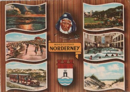 Norderney - 6-Bilder-Karte - 1961 Norderney - 6-Bilder-Karte - 1961