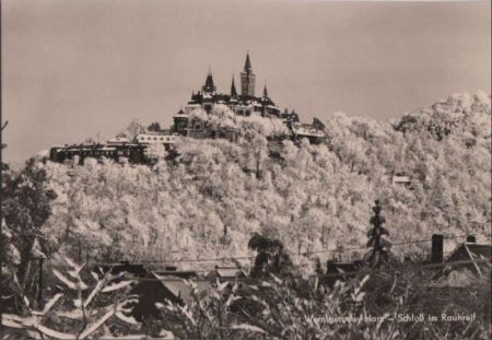 Wernigerode - Schloß im Rauhreif - 1971 Wernigerode - Schloß im Rauhreif - 1971