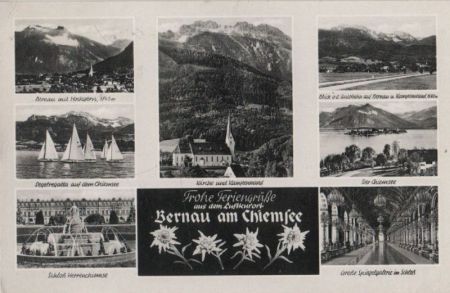 Bernau - u.a. Segelregatta auf dem Chiemsee - 1964 Bernau - u.a. Segelregatta auf dem Chiemsee - 1964