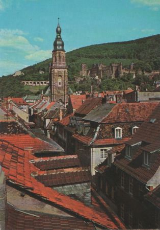 Heidelberg (Neckar) - Blick auf Heiliggeistkirche - ca. 1980 Heidelberg (Neckar) - Blick auf Heiliggeistkirche - ca. 1980