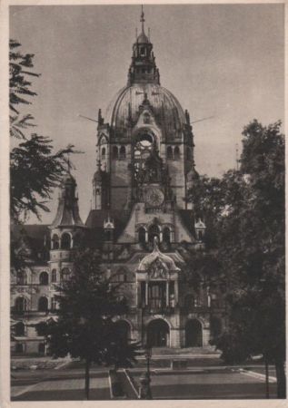 Hannover - Das neue Rathaus - ca. 1960 Hannover - Das neue Rathaus - ca. 1960