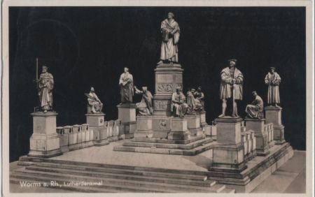 Worms - Lutherdenkmal - 1936 Worms - Lutherdenkmal - 1936
