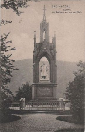 Bad Nassau - Denkmal des Freiherrn von und zum Stein - ca. 1935 Bad Nassau - Denkmal des Freiherrn von und zum Stein - ca. 1935