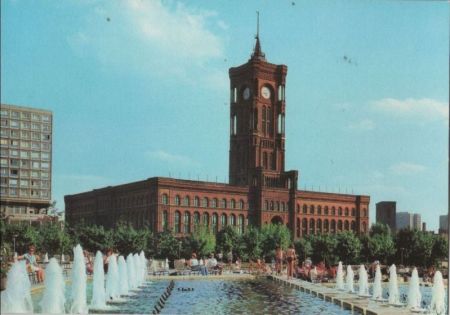 Berlin-Mitte, Rotes Rathaus - 1983 Berlin-Mitte, Rotes Rathaus - 1983