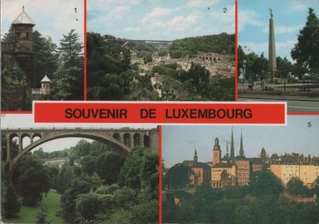 Luxemburg - Luxembourg - u.a. Monument du Souvenir - 1989 Luxemburg - Luxembourg - u.a. Monument du Souvenir - 1989