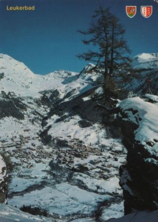 Schweiz - Leukerbad - Balmhorn und Gitzifurgge - 1980 Schweiz - Leukerbad - Balmhorn und Gitzifurgge - 1980