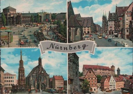 Nürnberg - mit 4 Bildern - ca. 1970 Nürnberg - mit 4 Bildern - ca. 1970