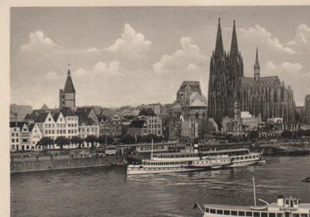 Köln - Blick auf den Dom - ca. 1960 Köln - Blick auf den Dom - ca. 1960