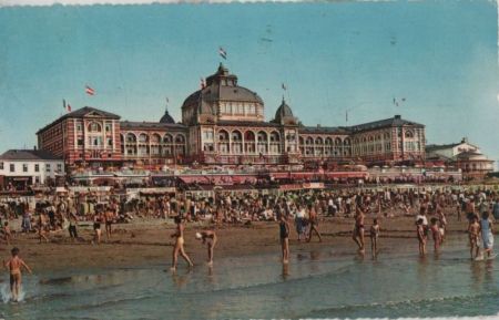 Niederlande - Den Haag, Scheveningen - Strand met Kurhaus - 1961 Niederlande - Den Haag, Scheveningen - Strand met Kurhaus - 1961