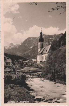 Ramsau - mit Reiteralpe - ca. 1950 Ramsau - mit Reiteralpe - ca. 1950