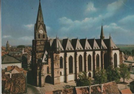 Friedberg - Stadtkirche, Südseite - 1986 Friedberg - Stadtkirche, Südseite - 1986