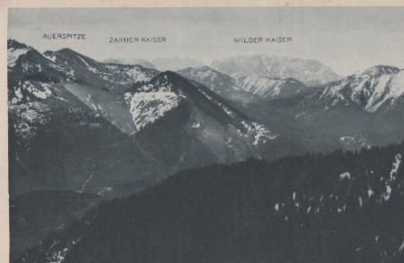 Lenggries - Panorama vom Wallberghaus gesehen - ca. 1955 Lenggries - Panorama vom Wallberghaus gesehen - ca. 1955