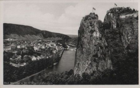 Bad Münster am Stein-Ebernburg - Rheingrafenstein - ca. 1950 Bad Münster am Stein-Ebernburg - Rheingrafenstein - ca. 1950