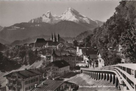 Berchtesgaden - mit Watzmann - ca. 1960 Berchtesgaden - mit Watzmann - ca. 1960