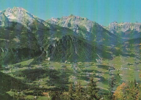 Blick auf die Schönau mit Watzmann - 1979 Blick auf die Schönau mit Watzmann - 1979