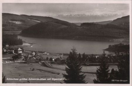 Schluchsee - mit Alpenkette - 1953 Schluchsee - mit Alpenkette - 1953