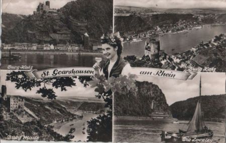 St. Goarshausen - u.a. die Loreley - 1965 St. Goarshausen - u.a. die Loreley - 1965