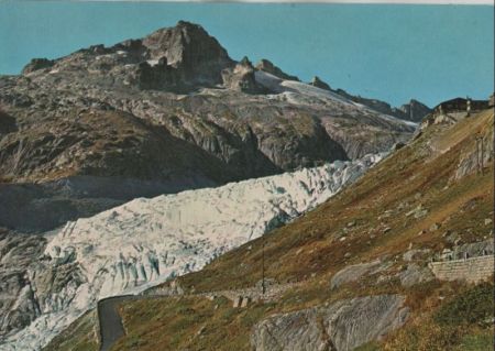 Schweiz - Rhonegletscher - mit Gerstenhörner - ca. 1975 Schweiz - Rhonegletscher - mit Gerstenhörner - ca. 1975