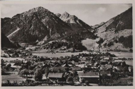 Bad Oberdorf - mit Breitenberg - ca. 1955 Bad Oberdorf - mit Breitenberg - ca. 1955