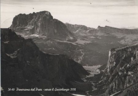 Italien - Puez - Panorama - verso il Sassolungo - 1963 Italien - Puez - Panorama - verso il Sassolungo - 1963