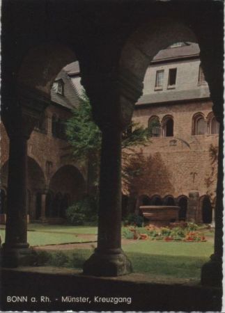 Bonn - Münster, Kreuzgang - 1963 Bonn - Münster, Kreuzgang - 1963