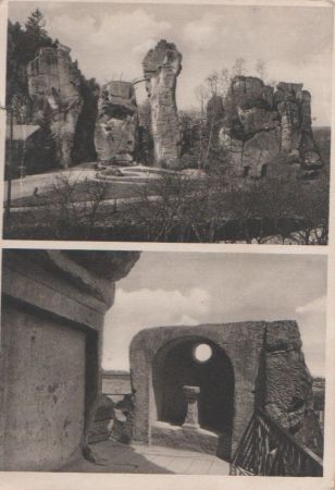 Horn-Bad Meinberg, Exeernsteine - mit 2 Bildern - ca. 1940 Horn-Bad Meinberg, Exeernsteine - mit 2 Bildern - ca. 1940