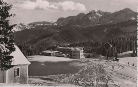 Winklmoos (OT von Reit im Winkl) - mit Loferer Steinbergen - ca. 1960 Winklmoos (OT von Reit im Winkl) - mit Loferer Steinbergen - ca. 1960