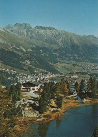 Schweiz - St. Moritz - Bergrestaurant Hahnensee - ca. 1985 Schweiz - St. Moritz - Bergrestaurant Hahnensee - ca. 1985