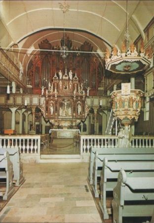 Clausthal-Zellerfeld - Inneres der Holzkirche - 1977 Clausthal-Zellerfeld - Inneres der Holzkirche - 1977