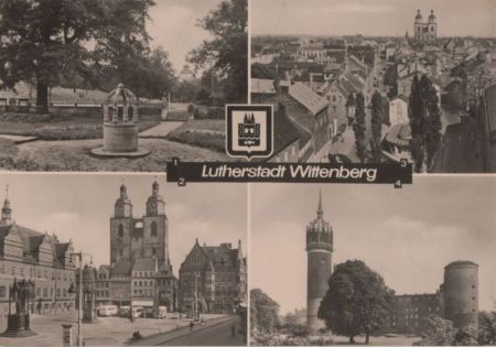 Wittenberg - u.a. Blick vom Turm der Schloßkirche - 1972 Wittenberg - u.a. Blick vom Turm der Schloßkirche - 1972