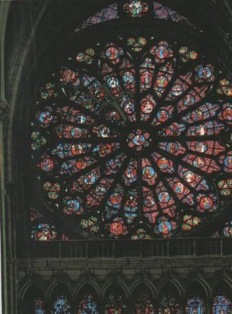 Frankreich - Reims Kathedrale - Grande Rose - ca. 1985 Frankreich - Reims Kathedrale - Grande Rose - ca. 1985