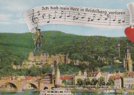 Heidelberg - Partie am Neckar - ca. 1975 Heidelberg - Partie am Neckar - ca. 1975