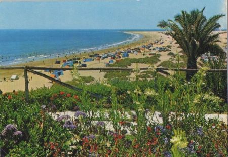 Spanien - Playa del Inglés (OT von San Bartolomé de Tirajana - Strand - ca. 1985 Spanien - Playa del Inglés (OT von San Bartolomé de Tirajana - Strand - ca. 1985
