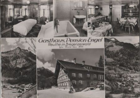 Österreich - Reuthe - Gasthaus Engel - ca. 1965 Österreich - Reuthe - Gasthaus Engel - ca. 1965