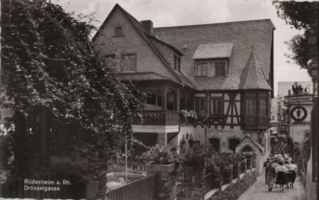 Rüdesheim - Drosselgasse - ca. 1960 Rüdesheim - Drosselgasse - ca. 1960