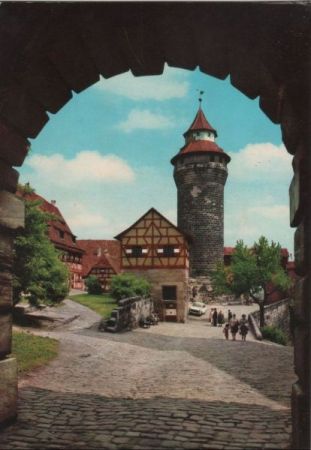 Nürnberg - Burg mit Sinwellturm - 1970 Nürnberg - Burg mit Sinwellturm - 1970