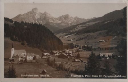 Österreich - Filzmoos - Post Eben im Pongau - 1931 Österreich - Filzmoos - Post Eben im Pongau - 1931