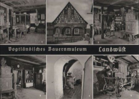 Markneukirchen-Landwüst - Bauernmuseum, u.a. Rußküche - 1972 Markneukirchen-Landwüst - Bauernmuseum, u.a. Rußküche - 1972