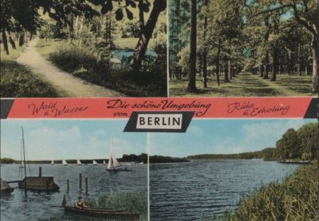 Berlin, Westteil - mit Umgebung - ca. 1975 Berlin, Westteil - mit Umgebung - ca. 1975