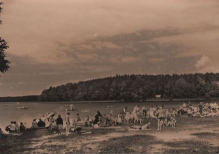 Stechlin-Neuglobsow - Badestrand am Stechlinsee - 1967 Stechlin-Neuglobsow - Badestrand am Stechlinsee - 1967