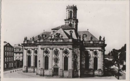 Saarbrücken - Ludwigskirche - ca. 1955 Saarbrücken - Ludwigskirche - ca. 1955