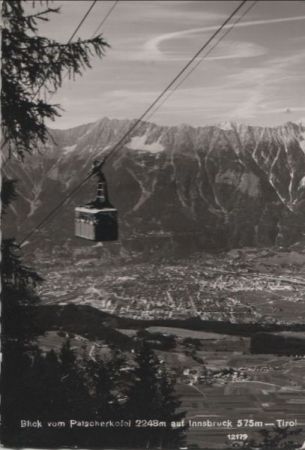 Österreich - Innsbruck - Blick vom Patscherkofel - ca. 1965 Österreich - Innsbruck - Blick vom Patscherkofel - ca. 1965