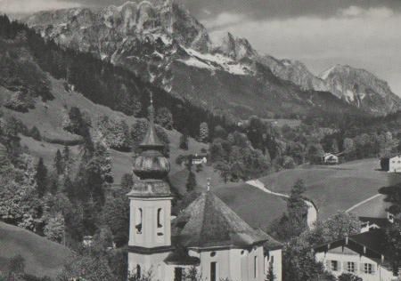 Berchtesgaden - Maria Gern mit Untersberg - ca. 1975 Berchtesgaden - Maria Gern mit Untersberg - ca. 1975